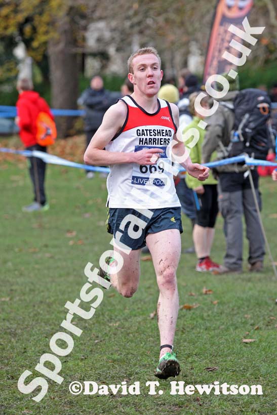 Calum Johnson (Gateshead Harriers) junior mens Liverpool Cross Challenge. David T. Hewitson/Sports for All Pics